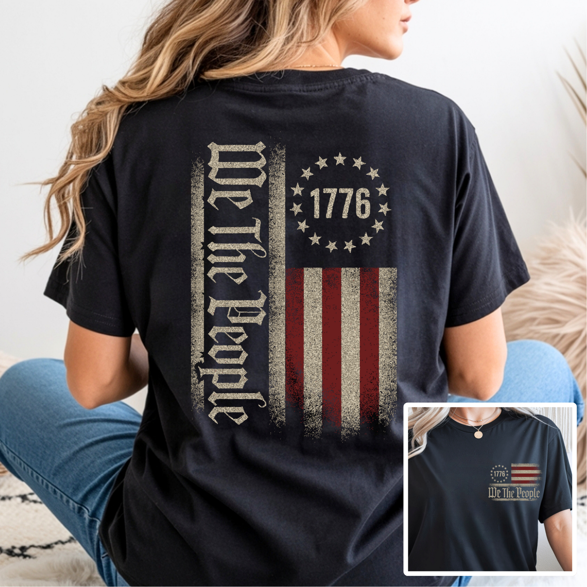 We The People 1776 Patriotic Shirt, Sweatshirt & Hoodie