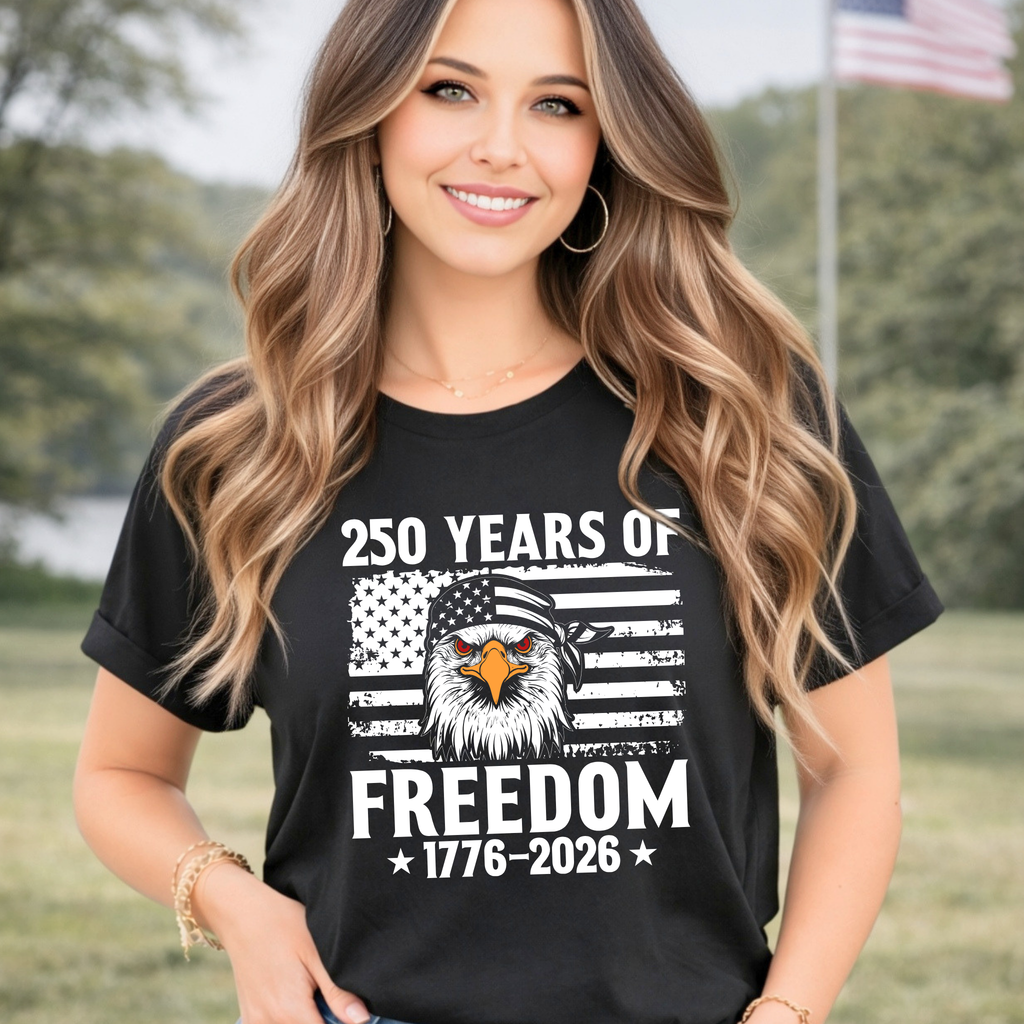 250 Years of Freedom Eagle Tee, Sweatshirt & Hoodie