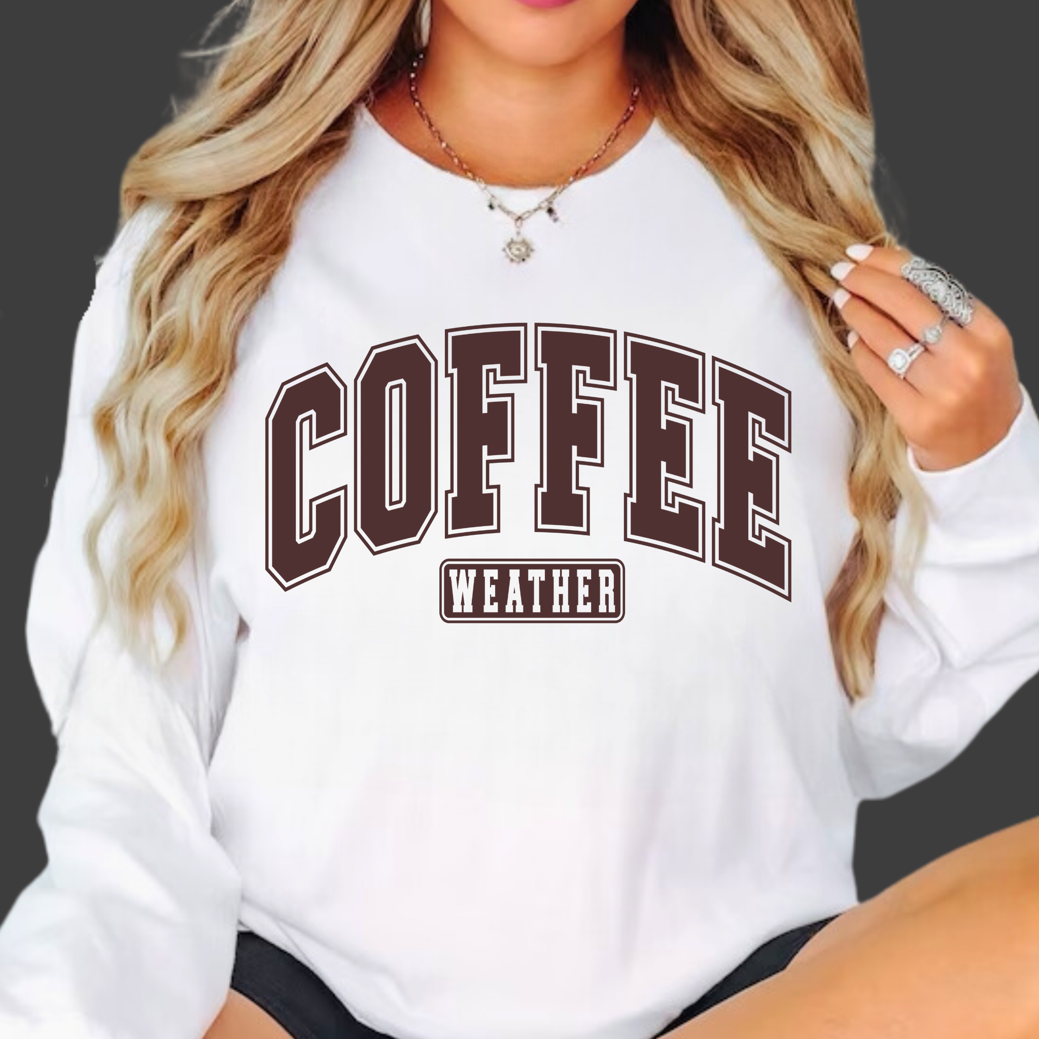 Coffee Weather Sweatshirt – Cozy Fall Crewneck for Coffee Lovers