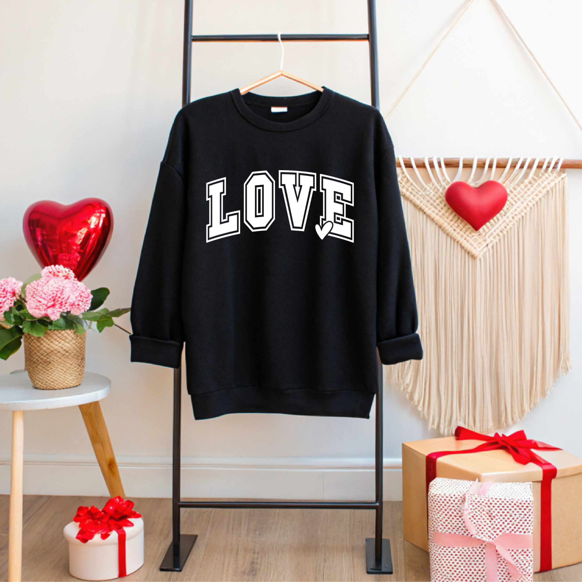 LOVE Graphic T-Shirt, Sweatshirt & Hoodie – Women’s Valentine’s Day Top