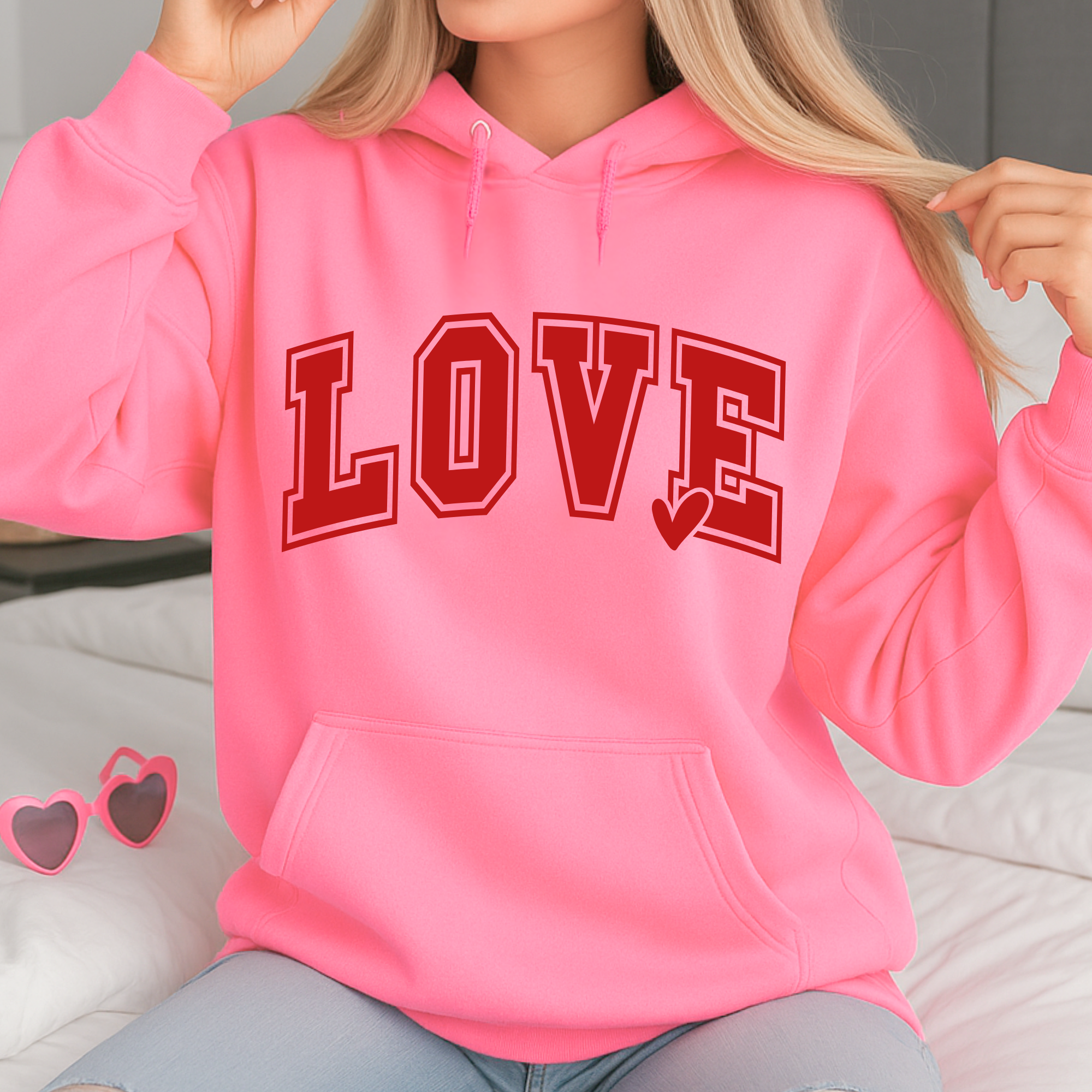 LOVE Graphic T-Shirt, Sweatshirt & Hoodie – Women’s Valentine’s Day Top
