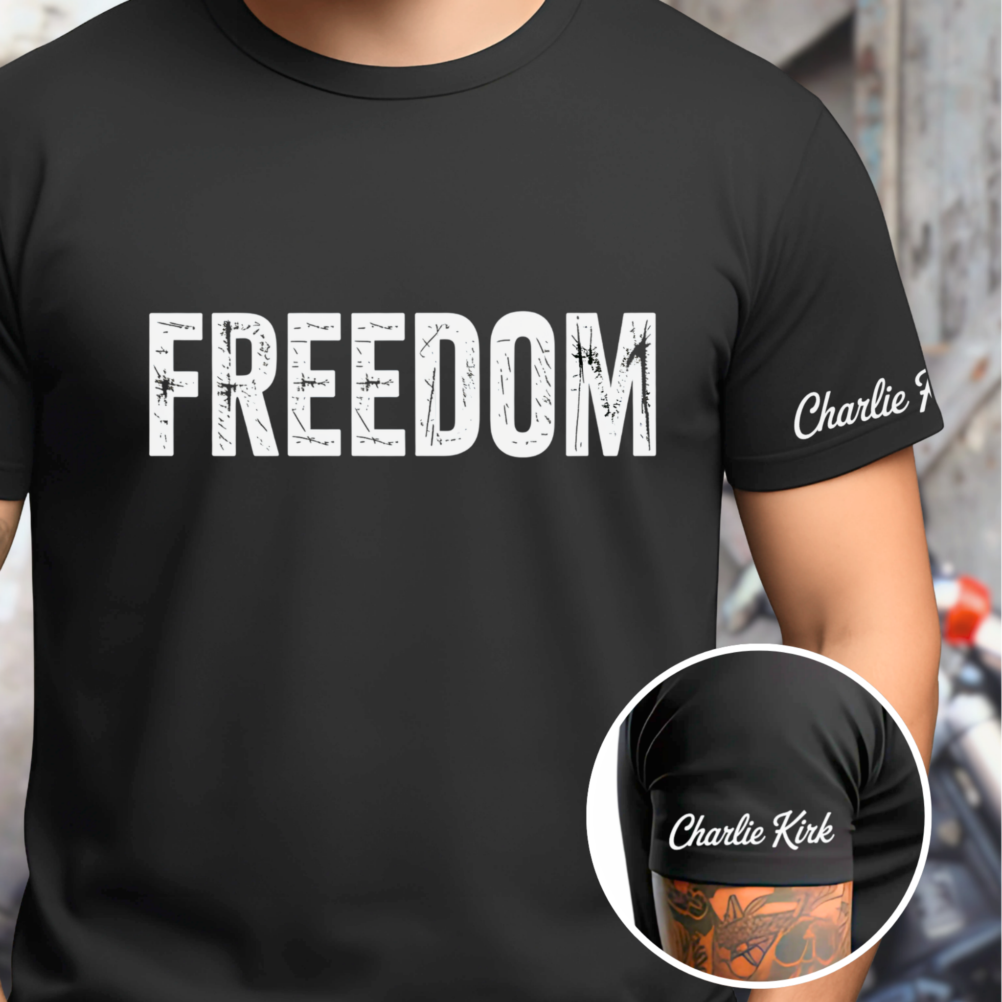 Charlie Kirk Freedom Sweatshirt – Memorial Tribute Crewneck