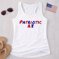Patriotic AF – Women's Racerback Tank Top