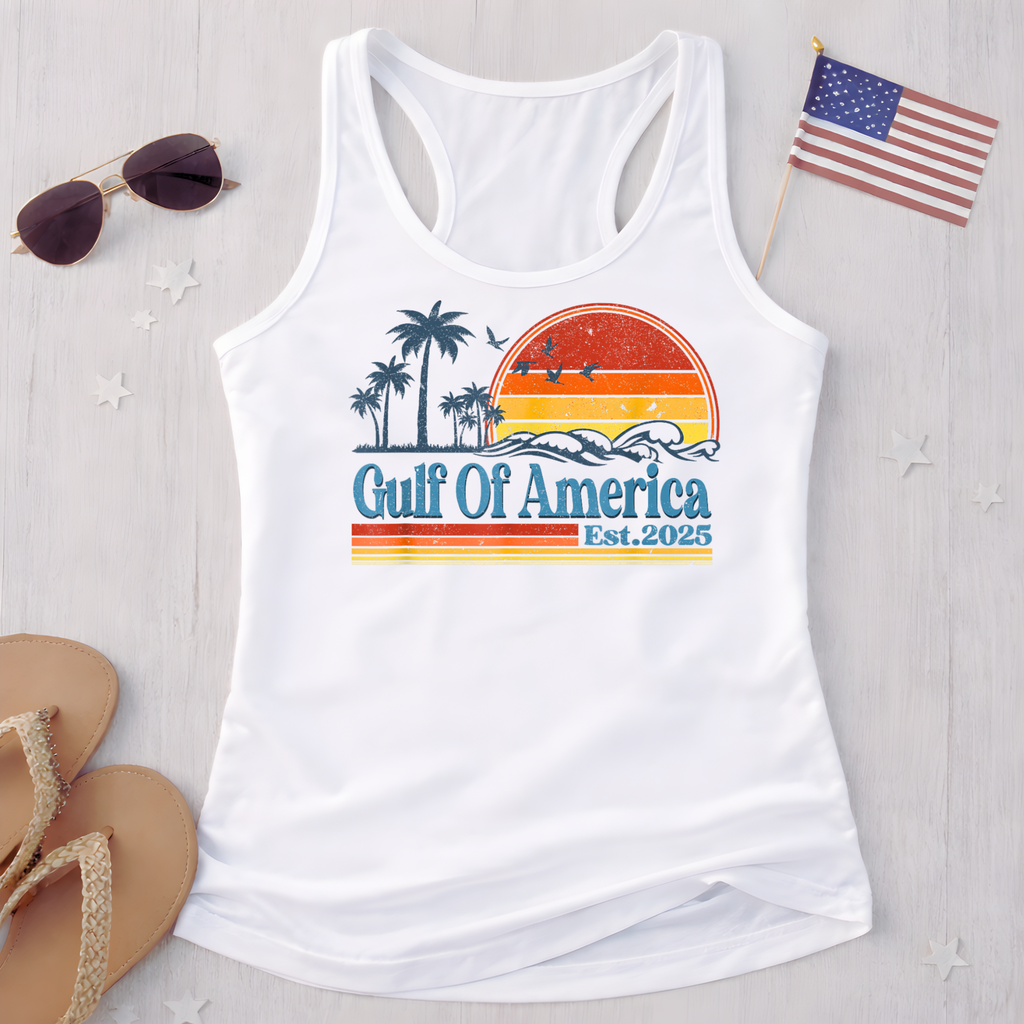 Patriotic Sunset Tank Top – Summer 2026 Racerback