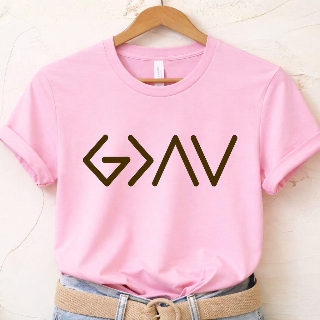God Is Greater Than the Highs and Lows Shirt for Women | G>^V T-Shirt, Sweatshirt & Hoodie