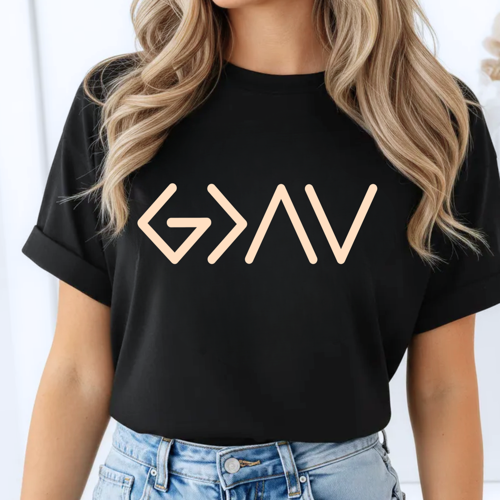 God Is Greater Than the Highs and Lows Shirt for Women | G>^V T-Shirt, Sweatshirt & Hoodie