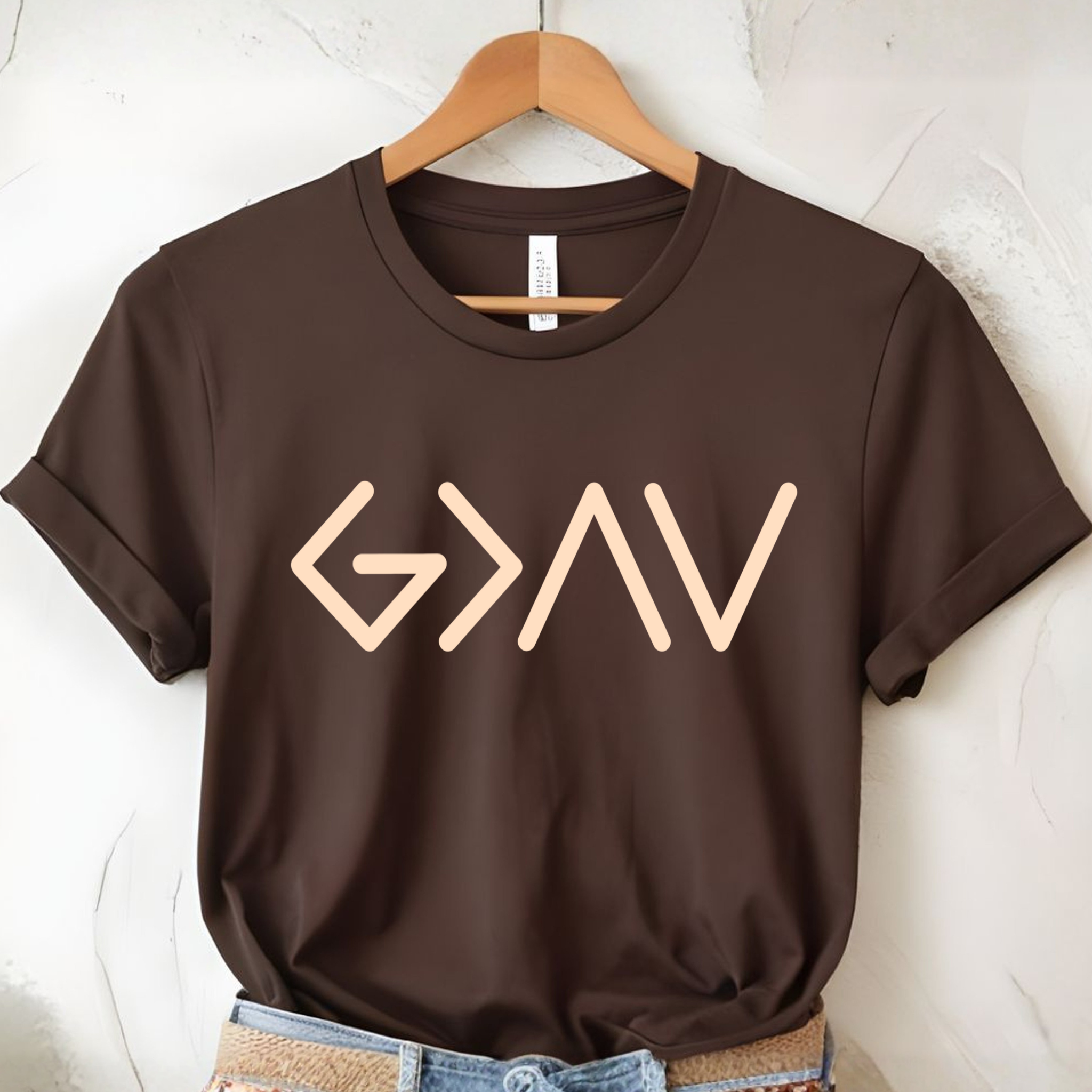 God Is Greater Than the Highs and Lows Shirt for Women | G>^V T-Shirt, Sweatshirt & Hoodie