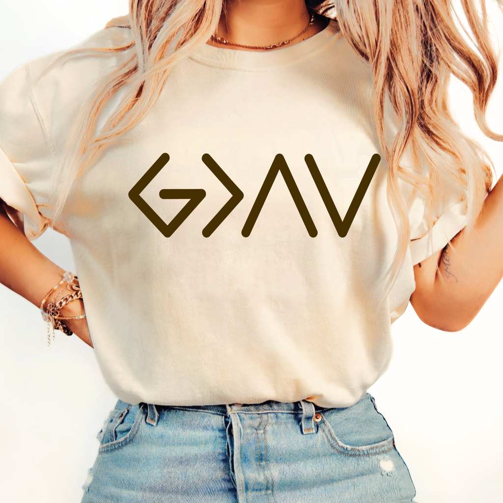 God Is Greater Than the Highs and Lows Shirt for Women | G>^V T-Shirt, Sweatshirt & Hoodie